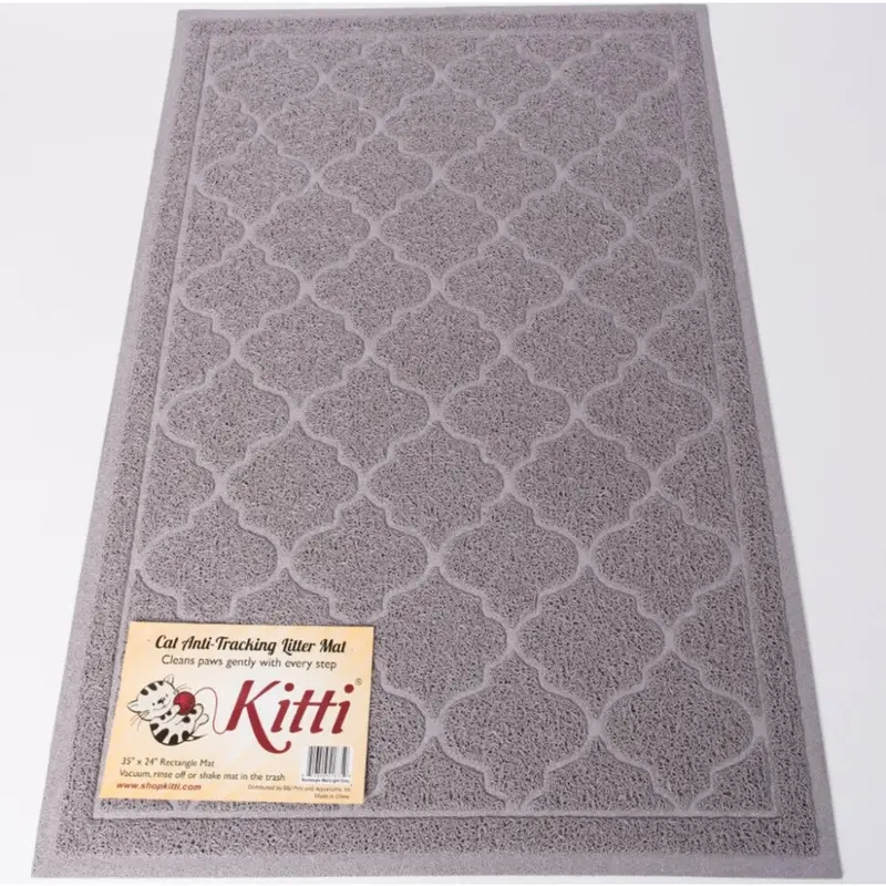 Kitti Gray Cat Litter Anti Tracking Mats