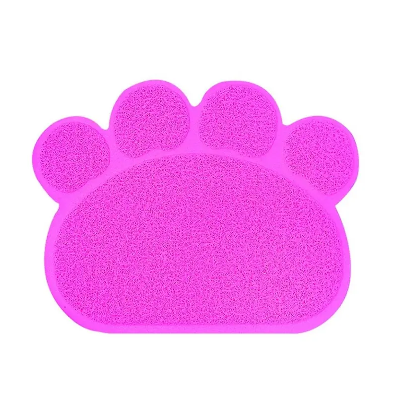 Red (Rose ) Waterproof Pet Cat Litter Mat Pve Cat Litter Trapping Mat For Indoor Cat