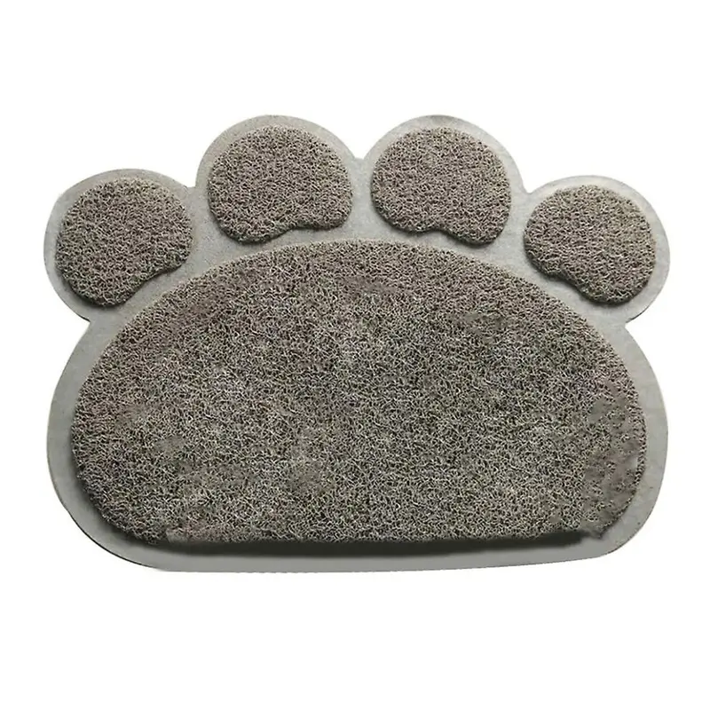 Gray (Gray) Waterproof Pet Cat Litter Mat Pve Cat Litter Trapping Mat For Indoor Cat
