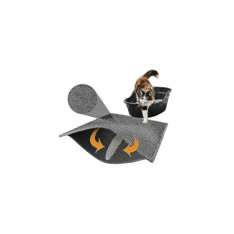 Black (30*30Cm) Litter Box Mat,Cat Mat,Honeycomb(30*30Cm,) Size 30
