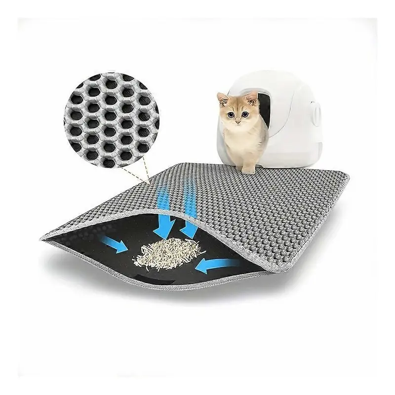 Gray Double Honeycomb Cat Litter Box (45 X 60 Cm, )For Pets Size 45