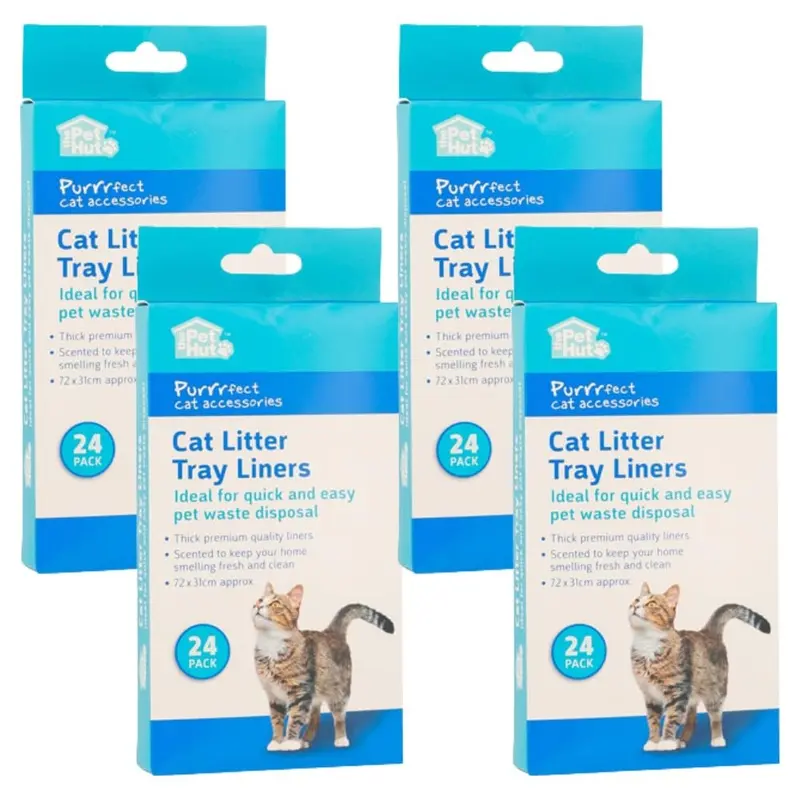 Fabfinds Scented Cat Litter Liners Thick Cat Tray Litter Liners (96) Medium