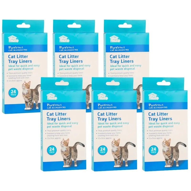 Fabfinds Scented Cat Litter Liners Thick Cat Tray Litter Liners (144) Medium