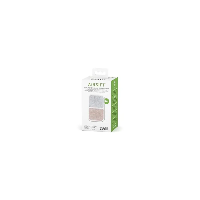 New Catit Airsift Dual Action Pads 6Pk Size 6