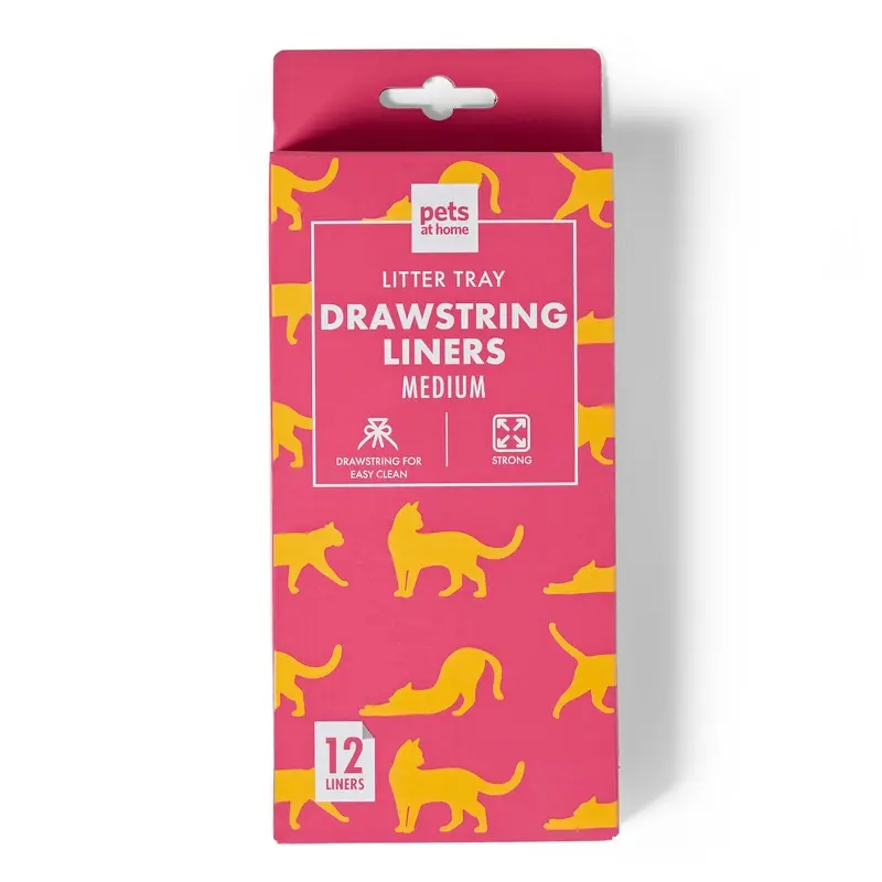 Pets At Home Cat Litter Liner Drawstring Medium 12 Pack