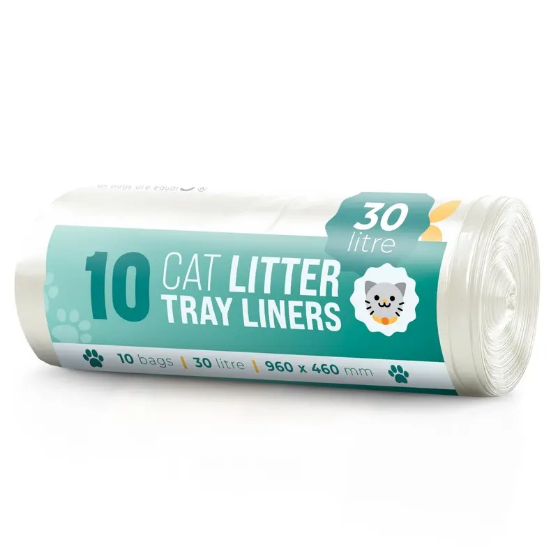 10 x Cat Litter Tray Liners Super Strong Made From Recycled Plastics