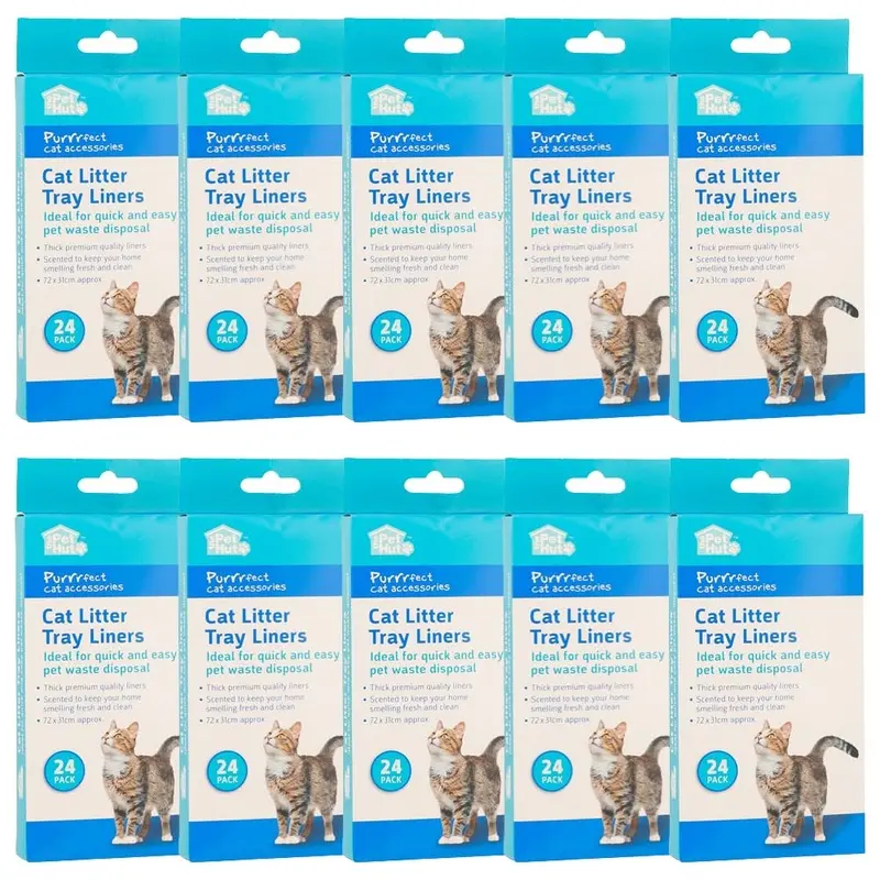 Fabfinds Scented Cat Litter Liners Thick Cat Tray Litter Liners (240) Medium