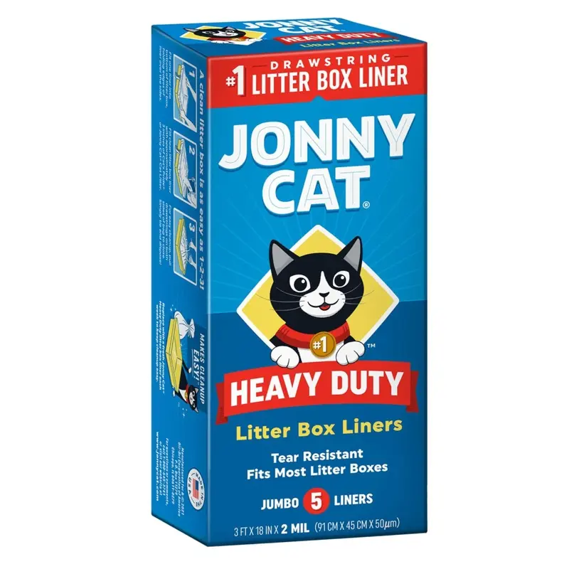 Jonny Cat Heavy Duty Litter Box Liners Jumbo 5Ct