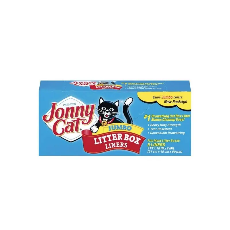 Jonny Cat Litter Box Jumbo Liner Pack (91 X 45 Cm, Unscented, 5 Pc.) 45Cm