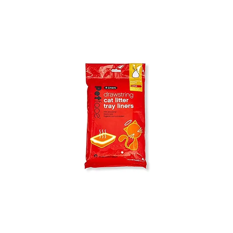 Petface Cat Litter Tray Drawstring Liners, 8 Liners Large