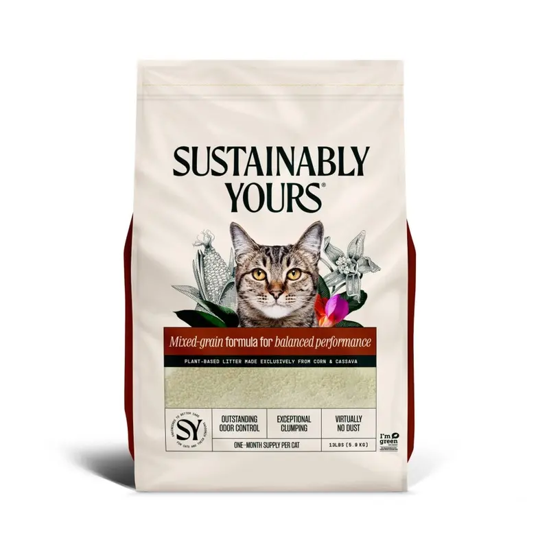 Sustainably Yours Natural Cat Litter Multi-Cat Lbs Size 13