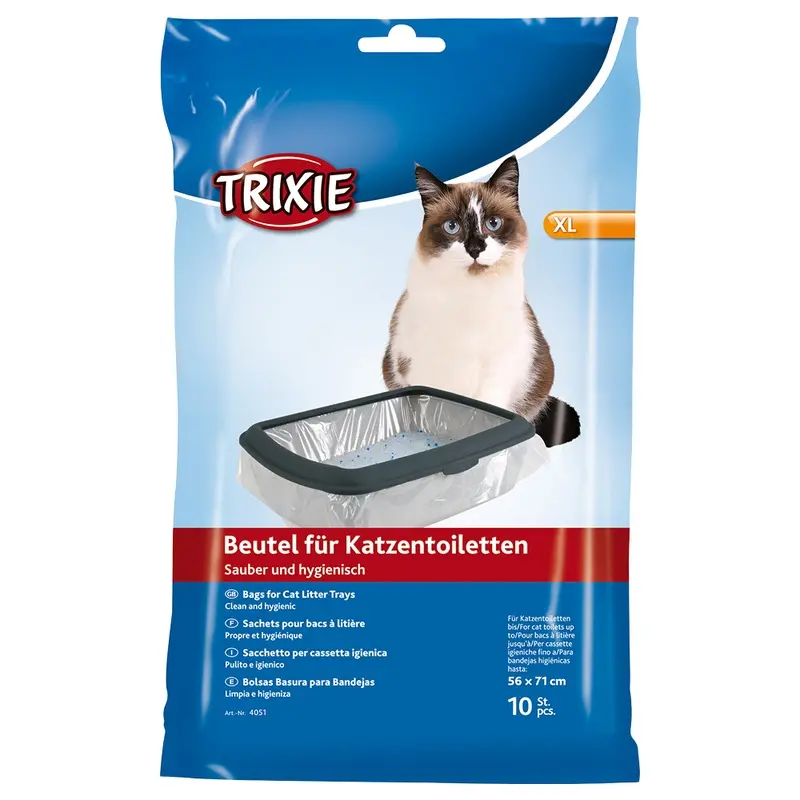 Trixie Cat Litter Tray Bags - 10 X Xl Bags