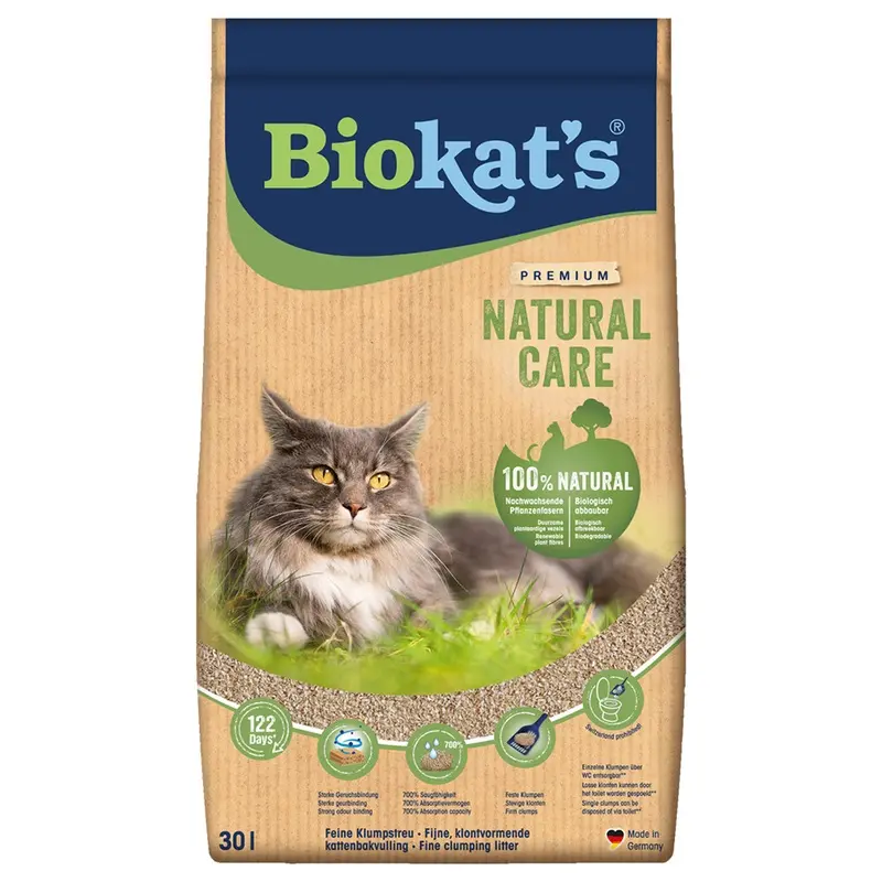 Biokats Natural Care Cat Litter - 30L