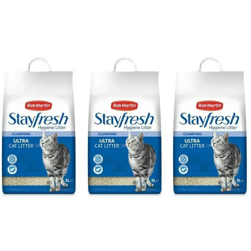 Bob Martin X Stayfresh Ultra Clumping Cat Litter Hygeine Liitter 5 Litre Size 3
