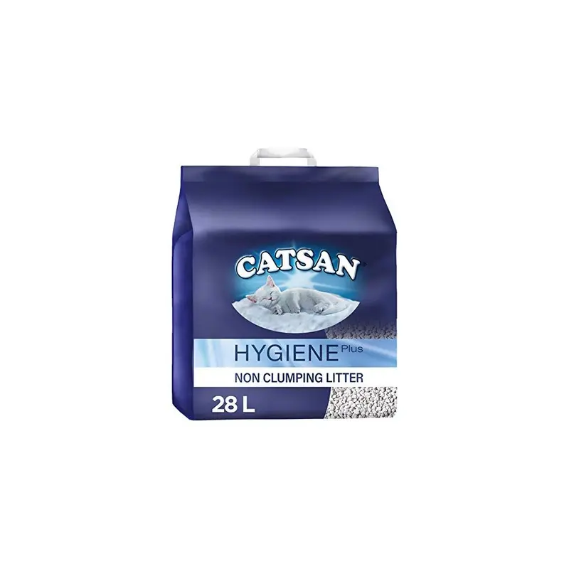 New Catsan Hygiene Plus Non Clumping Cat Litter, Litres Odour Control (2 X 14L) Size 28