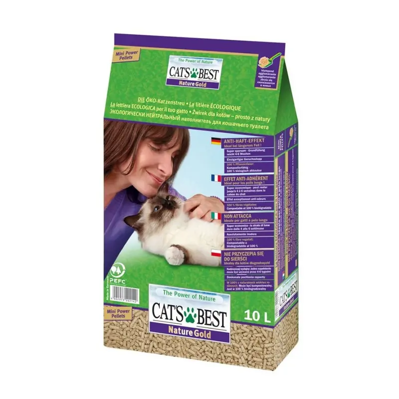Ajm Gold Nature Clumping Cat Litter 10L