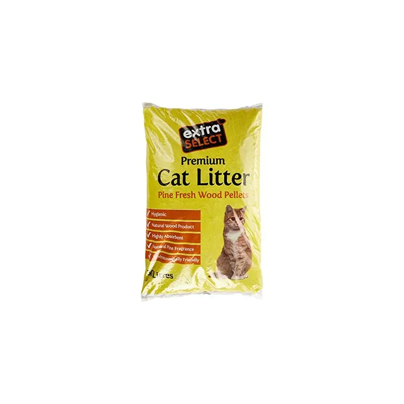 Extra Select Premium Wood Based Cat Litter, 30 Large