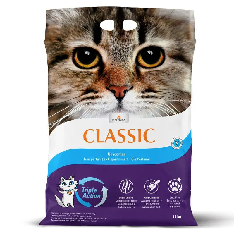 Extreme Classic Intersand Classic Unscented Cat Litter - 14Kg