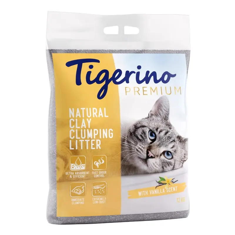 Tigerino Premium Cat Litter  Vanilla Scent - 12Kg