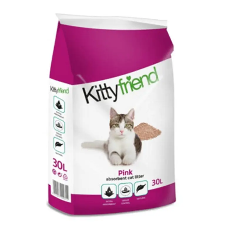 B&Q Kittyfriend Cat Litter 30Ltr Pink