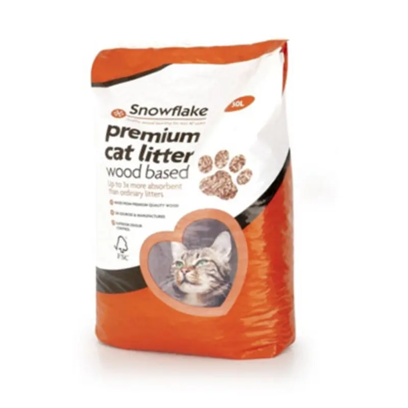 B&Q Snowflake Wood Based Premium Cat Litter 30L Large