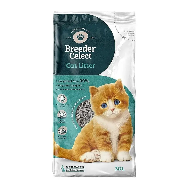 Breedercelect Breeder Celect Recycled Paper Cat Litter, (Pack Of 1) 30L