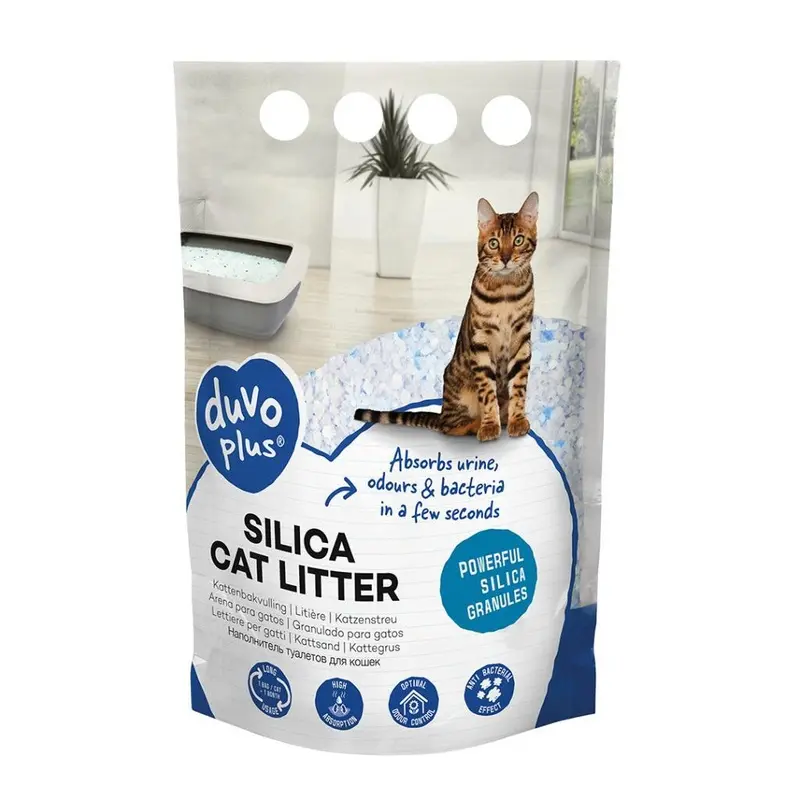 Duvoplus Blanc Cat Litter Premium Silica