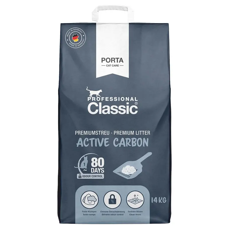 Professional Classic Cat Litter With Active Carbon - 14Kg