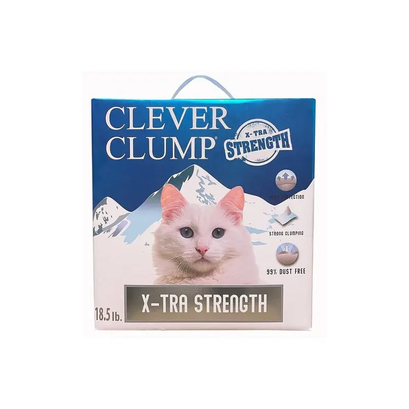Scoochie Pet Products 418 Lbs Clever Clump Bentonite Boxed Cat Litter Size 18.5
