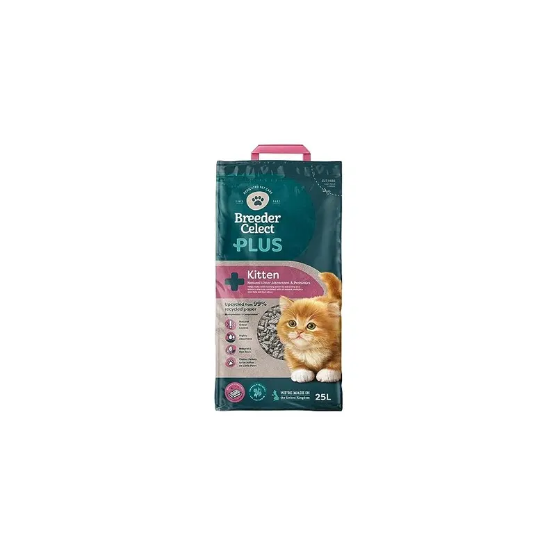 Breedercelect Breeder Celect Plus Kitten Cat Litter (25L) - 99% Recycled Paper 25L