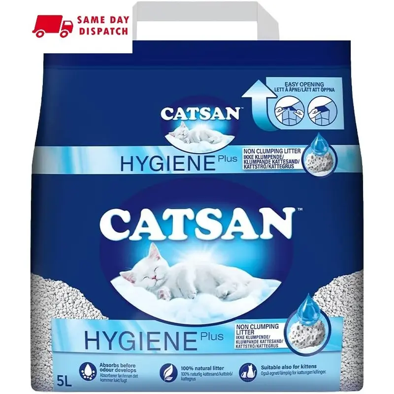 Catsan Cat Litter, 5 Liter - High Absorption and Odor Control