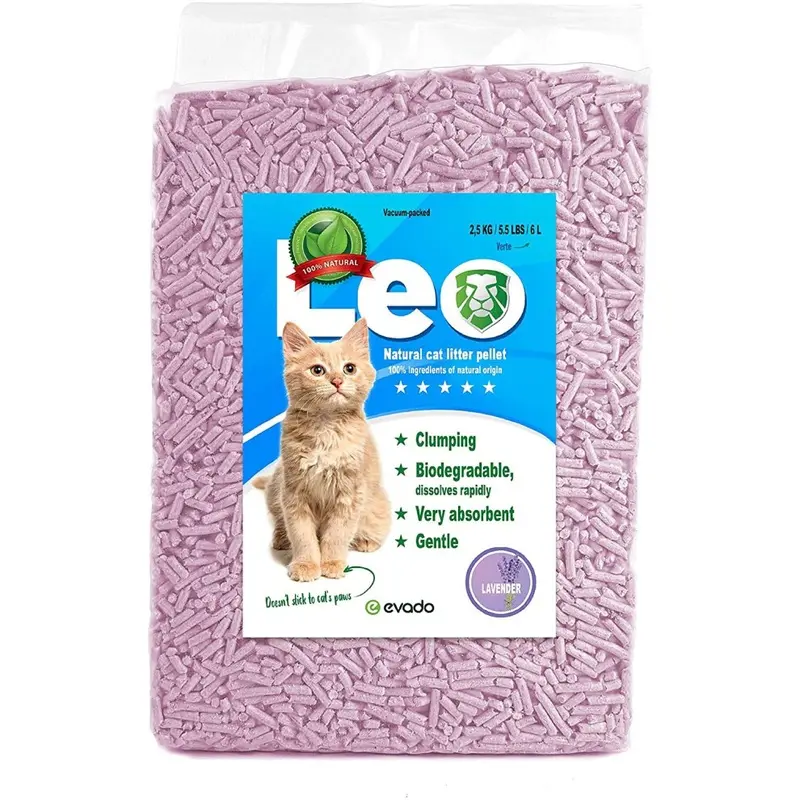 Evado Lavender (Lavender) Premium Clumping Cat Litter Absorbent Eco Friendly