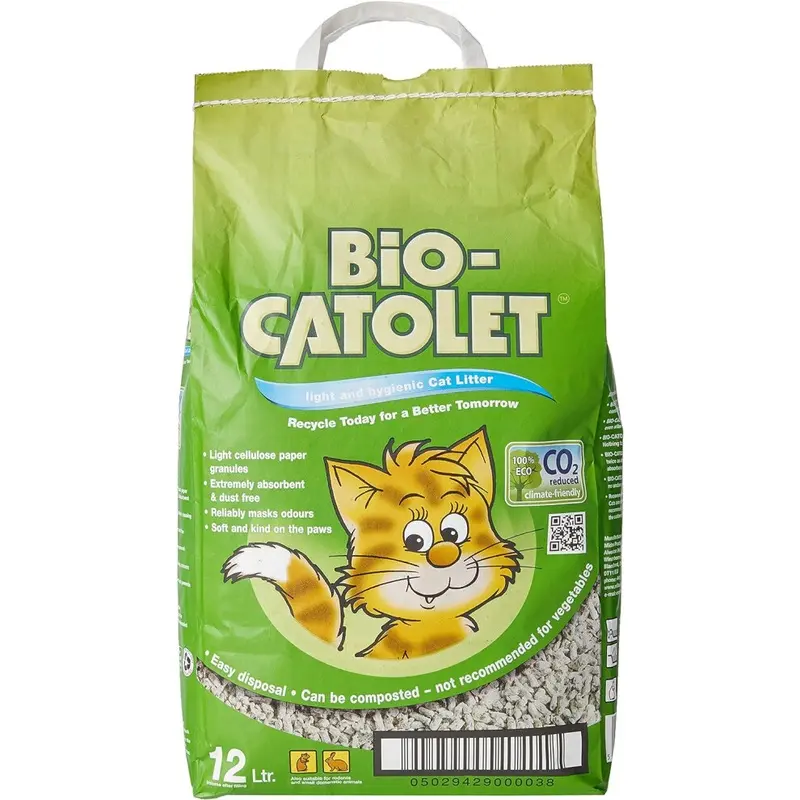 Bio-Catolet Light & Hygienic Recycled Paper Granules Cat Litter 12 Large
