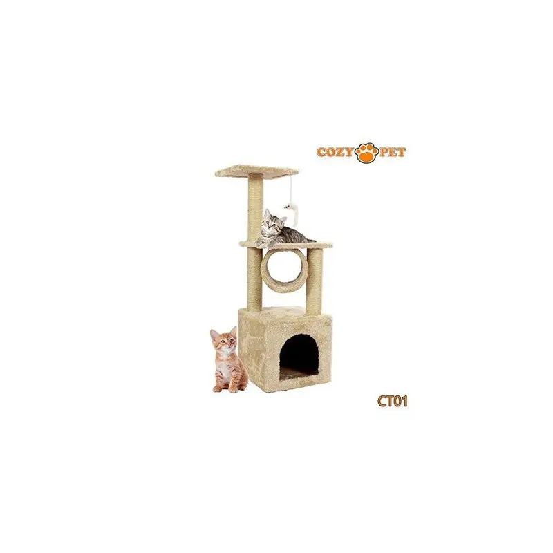 Cozy Pet Beige Cat Tree By Sisal Scratching Post Kitten Cat Trees Ct01 Size 36