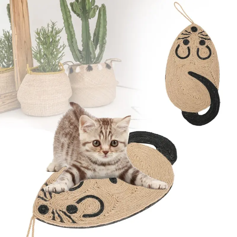 Pet Cat Mouse Cat Scratch Mat Grinding Nails Toy Playing Sleeping Healthy Supplies