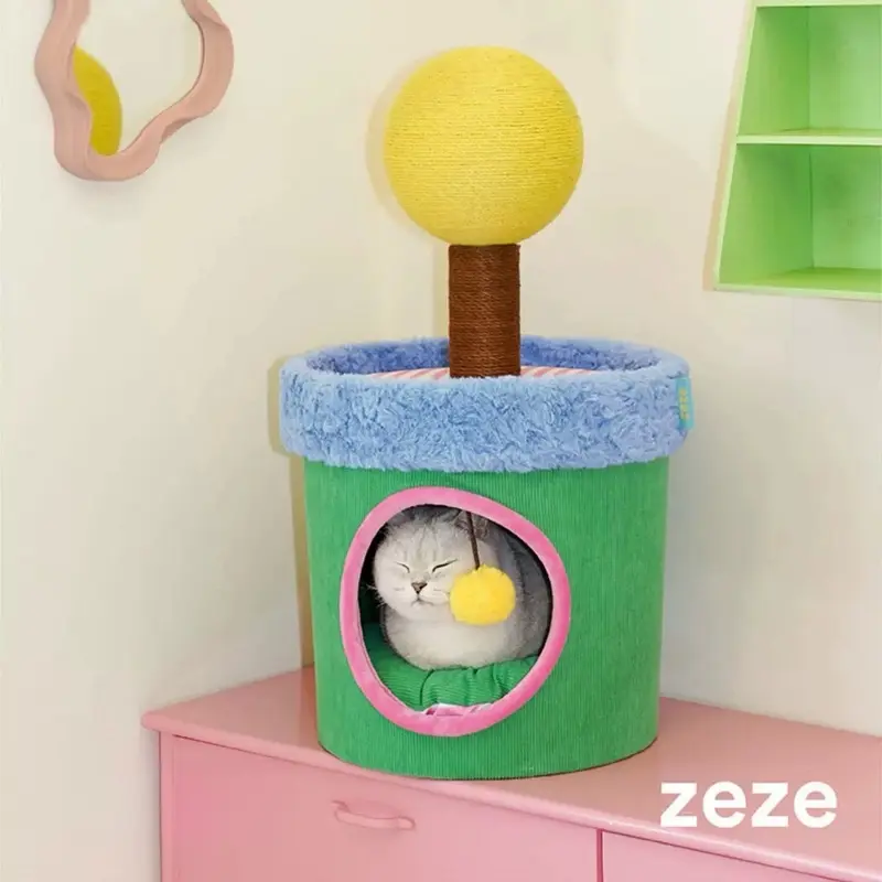 Zeze Spring Lollipop Cat House Small