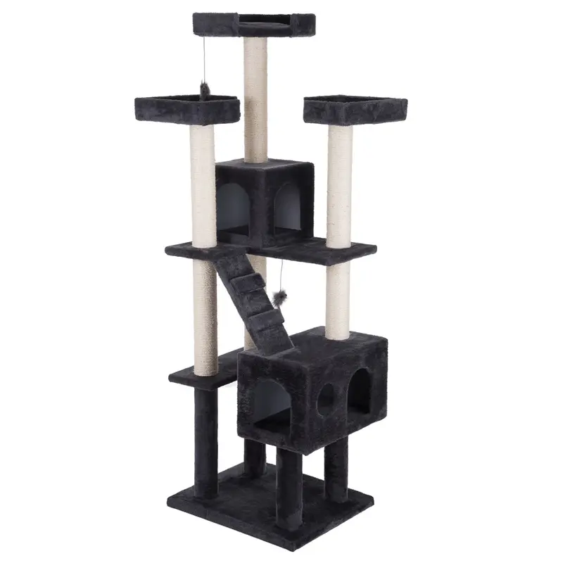 Zooplus Exclusive Rapunzel Cat Tree - Dark Grey