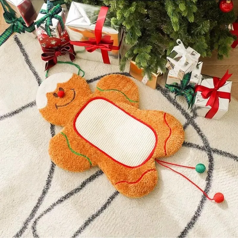 Zeze Christmas Ginger Bread Cat Scratcher & Mat
