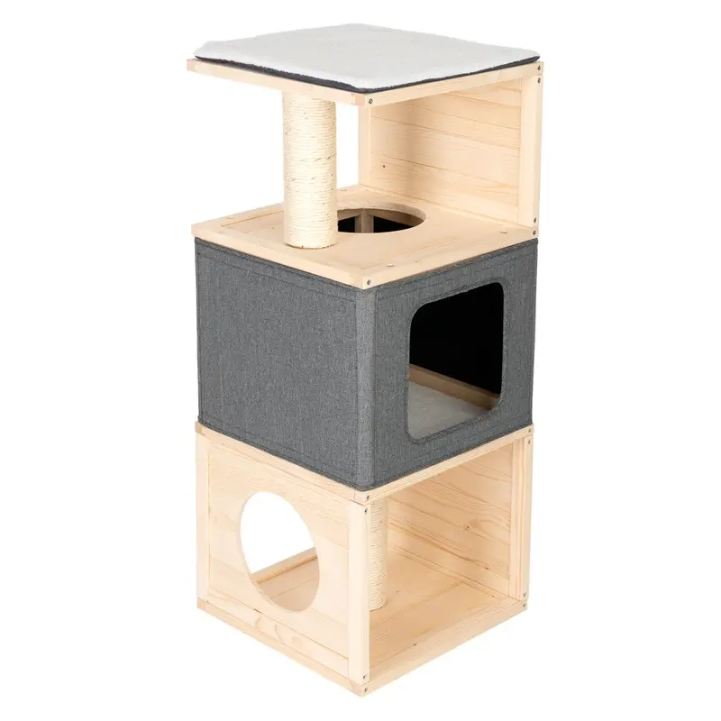 Zooplus Exclusive Cubist Cat House - 40 X 40 X 96 Cm (L X W X H)