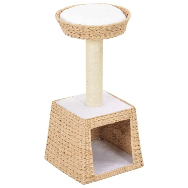 Berkfield Home Unisex Brown Cat Tree With Sisal Scratching Post Seagrass