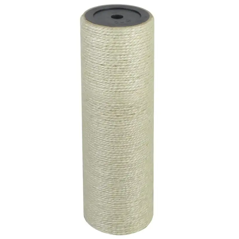 Vidaxl Beige Cat Scratching Post 8X25cm 10Mm Kitten Scratch Pole Stand Tree