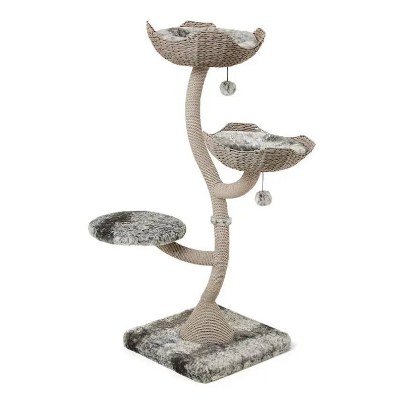 Pets At Home Luna Rope Climb And Snooze Cat Tower Grey