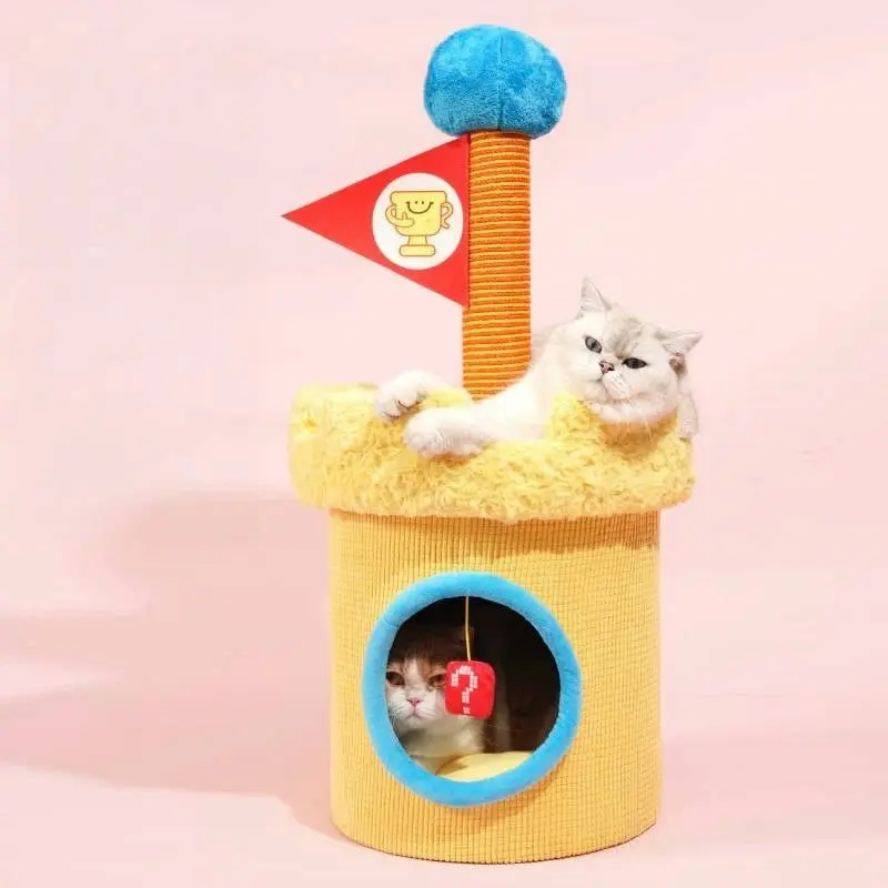 Purlab Super Meow Cat Scratcher And Bed
