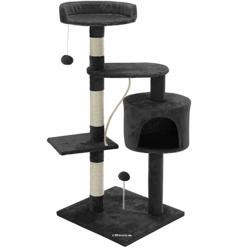 Cadoca Dark/Grey Cat Scratching Post 367Ft