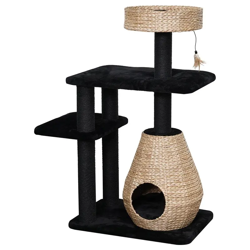 Karlie Scuro Ii Scratching Post - Black / Natural