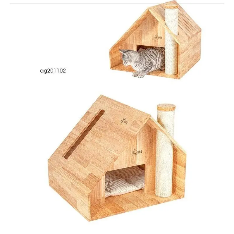 Miaozuo Solid Wood Cat House Size 49