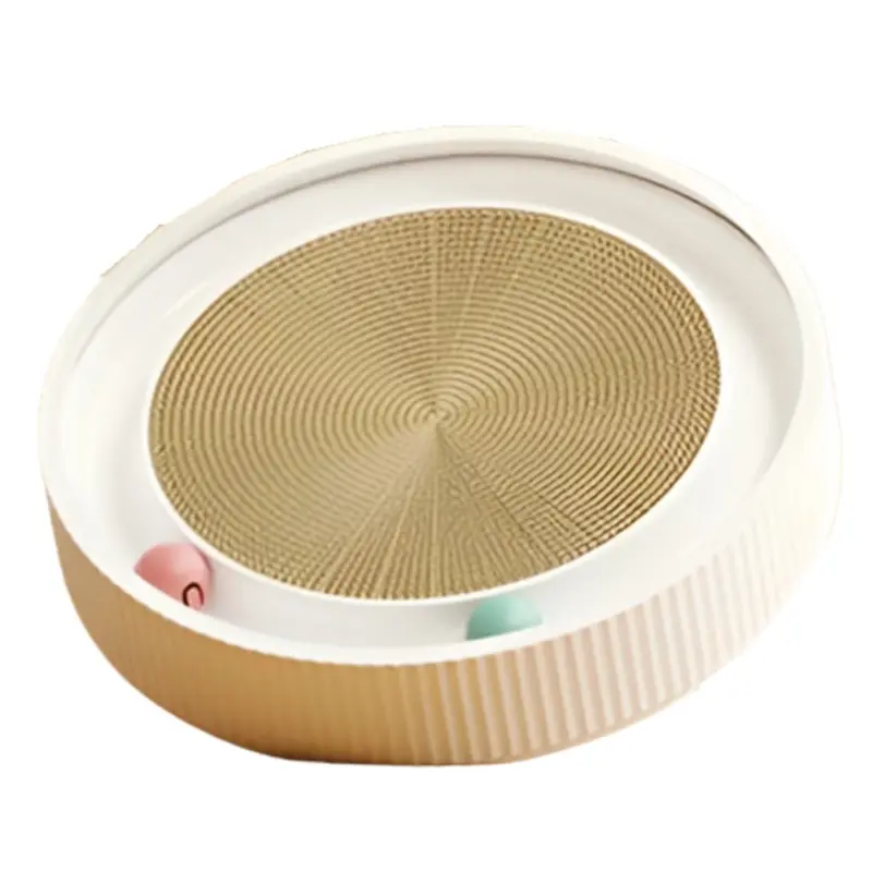 Melitt Cat Scratching Board Bed Round Wear-Resistant Toy A