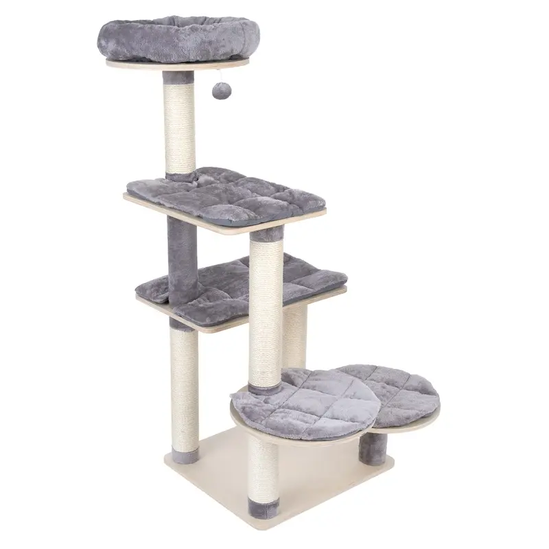 Tiaki Milo Cat Tree - Light Grey