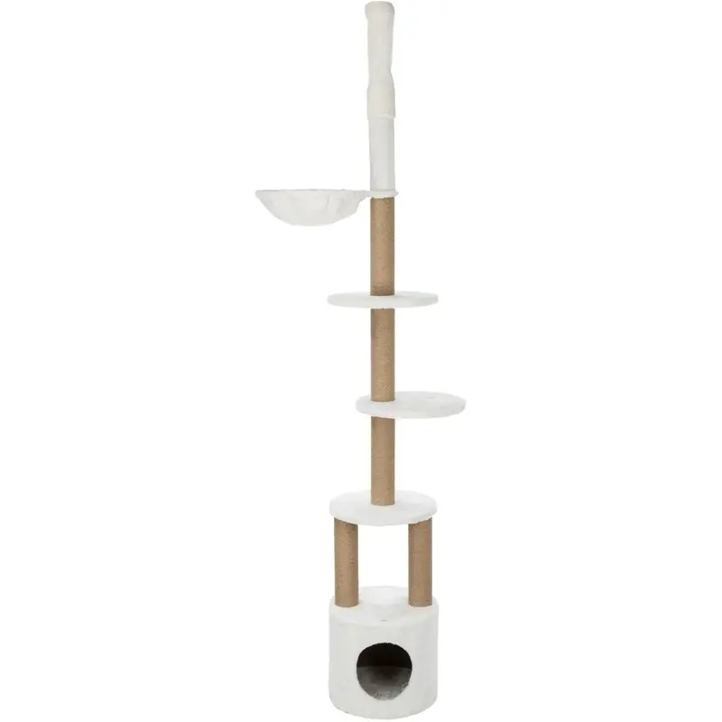 Trixie Aurelio Cat Scratching Post Ceiling Height 220-250 cm, White (Polyester)