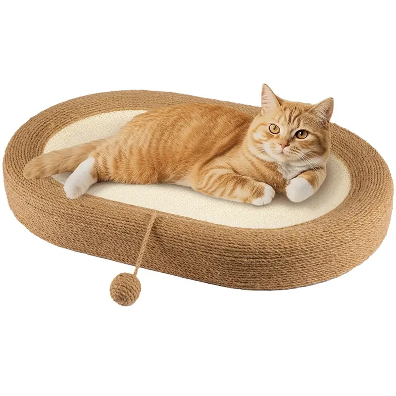 Cat Scratcher 24-Inch Cat Scratcher Bed 3 In 1 Sisal Cat Scratchers 3In